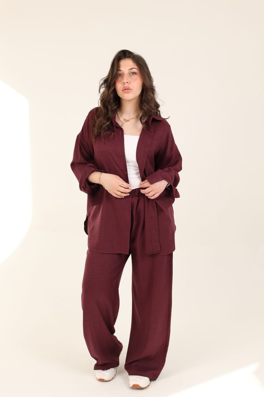 Burgundy set lookbook